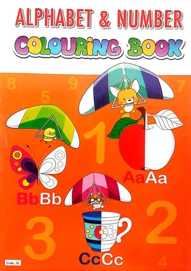 Alphabet and Number Coloring Book