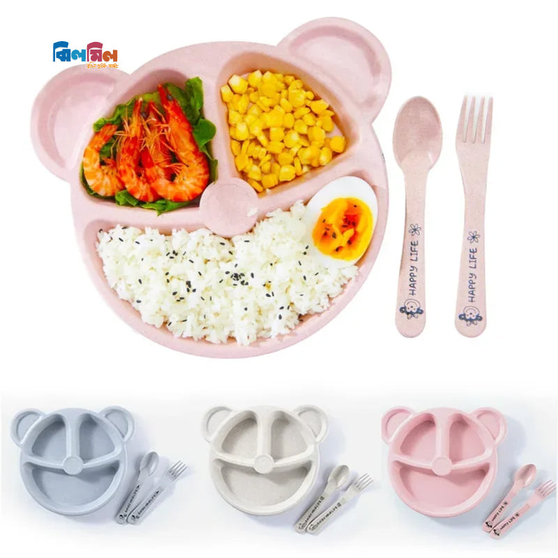 SILICONE BABY FEEDING SET