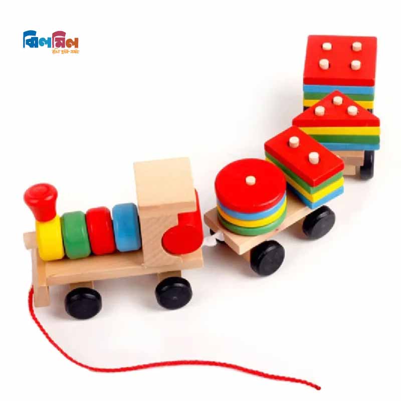 Wooden Train with Shape Sorter