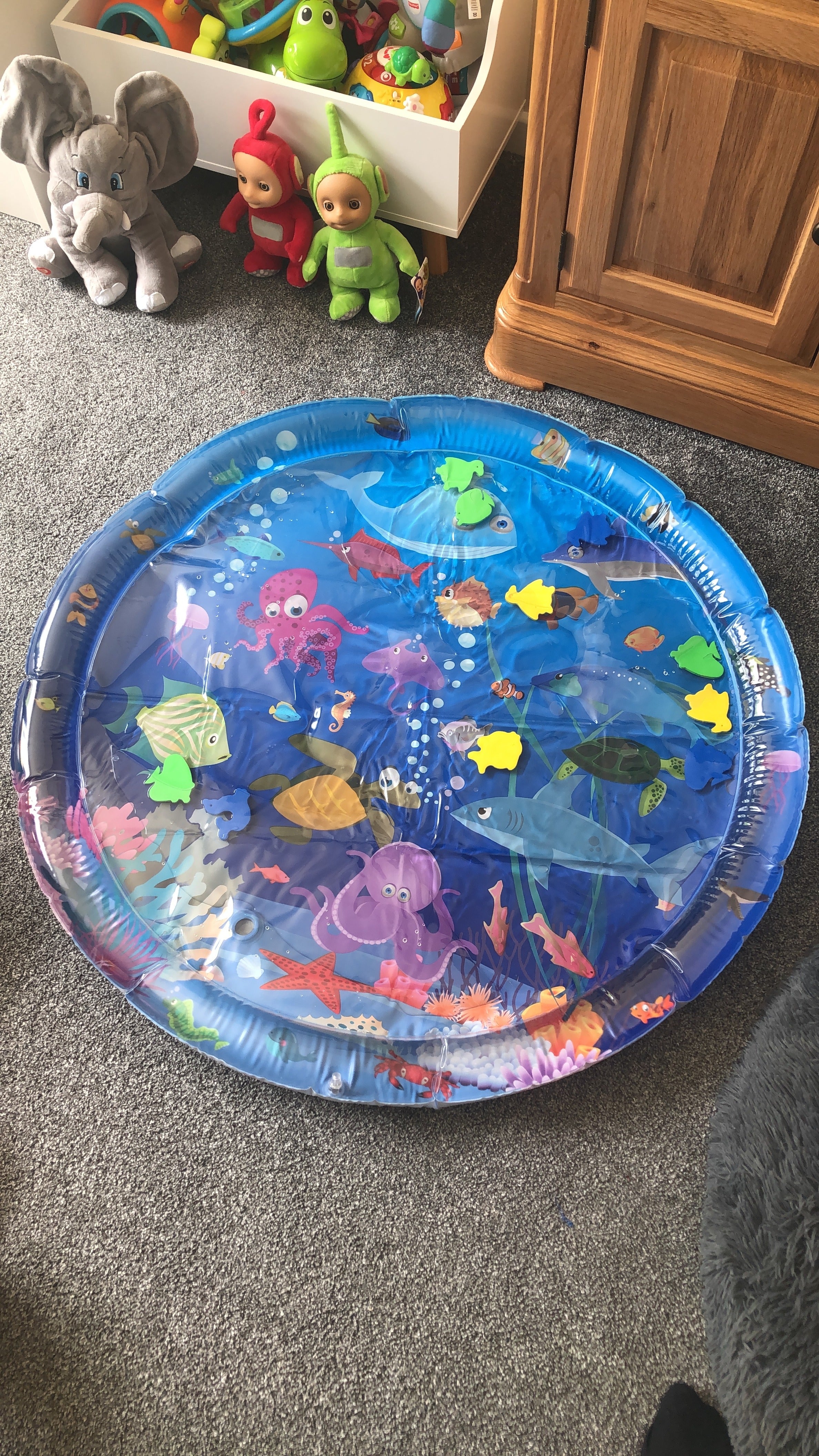 Water Play Mat For Infants and Toddlers Baby Toys Round shape (Large 100 cm)