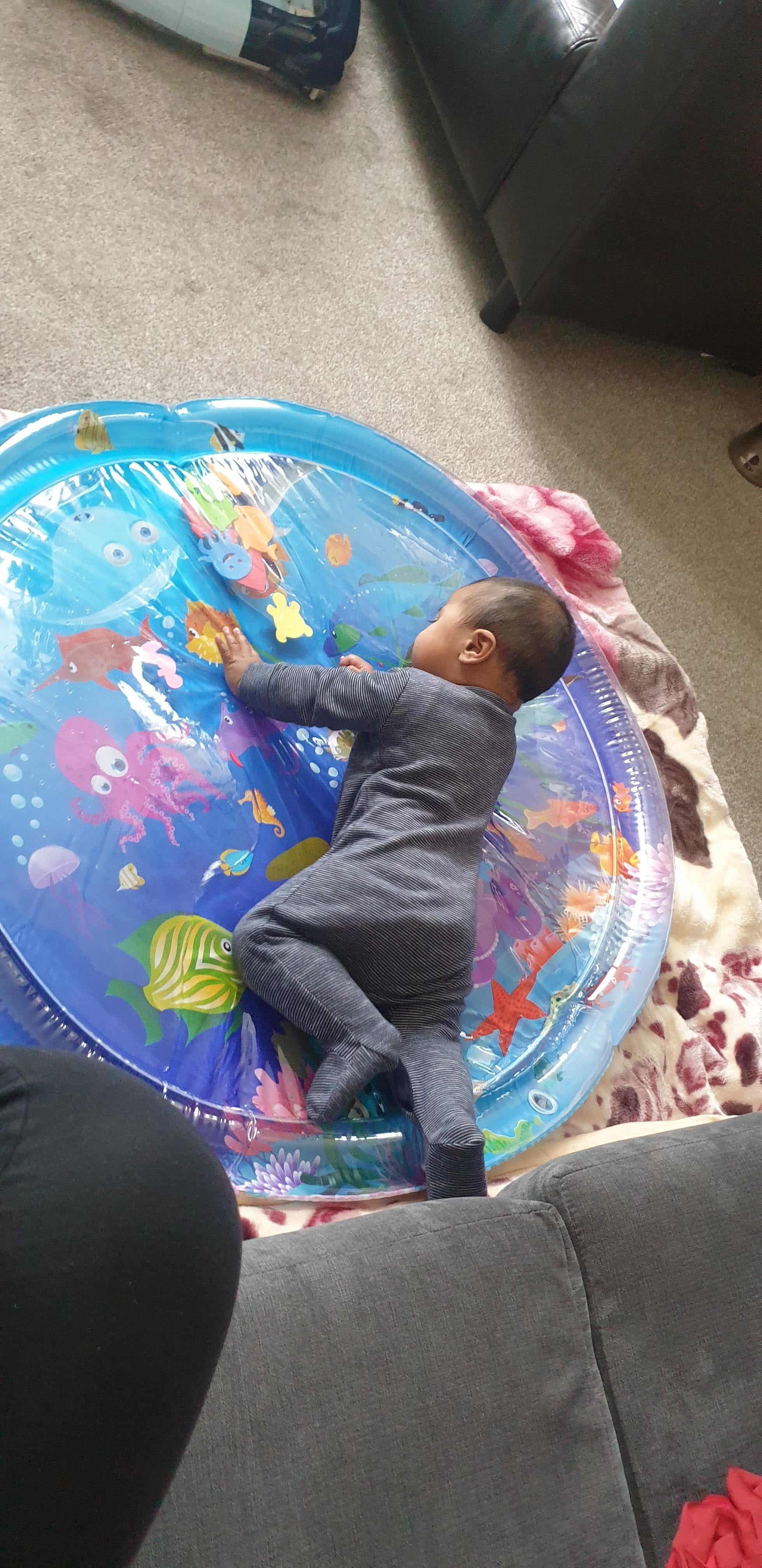 Water Play Mat For Infants and Toddlers Baby Toys Round shape (Large 100 cm)