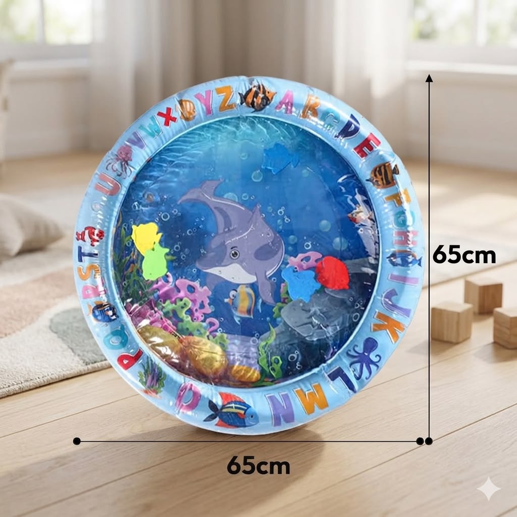 Water Play Mat For Infants and Toddlers Baby Toys Round shape (Large 100 cm)